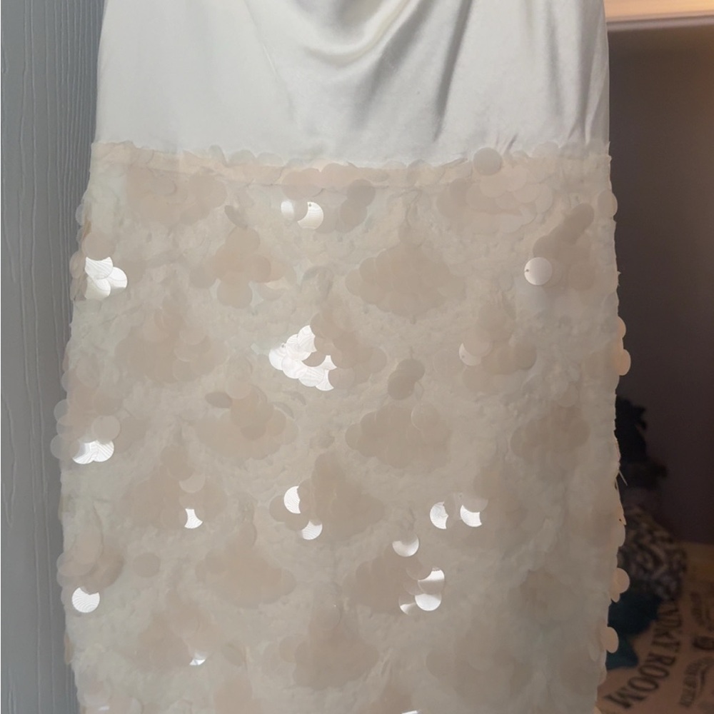 Endless Rose Satin Sequin Dress - Picture 8 of 10